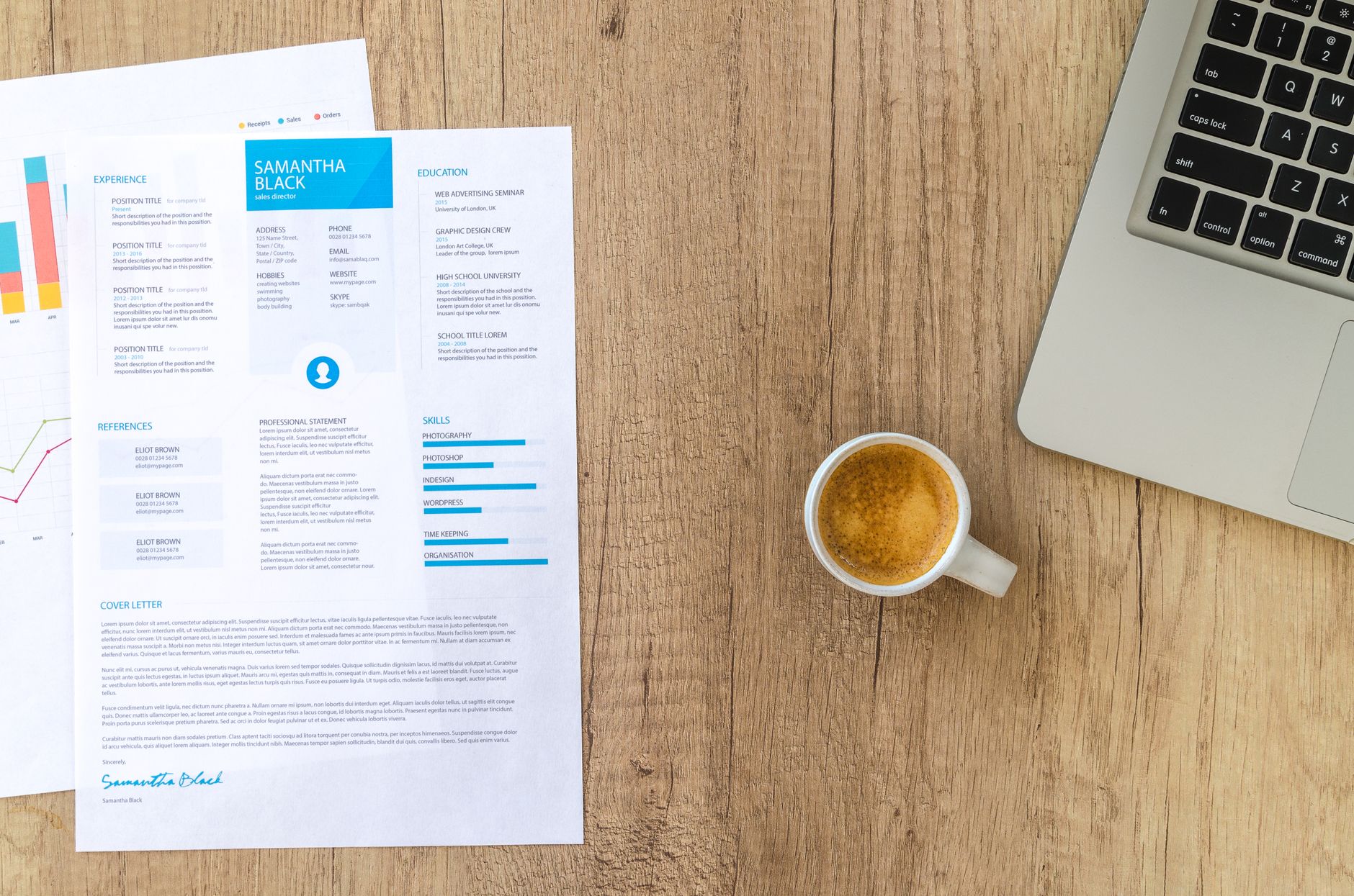 Resume and CV documents for interpreter candidate review