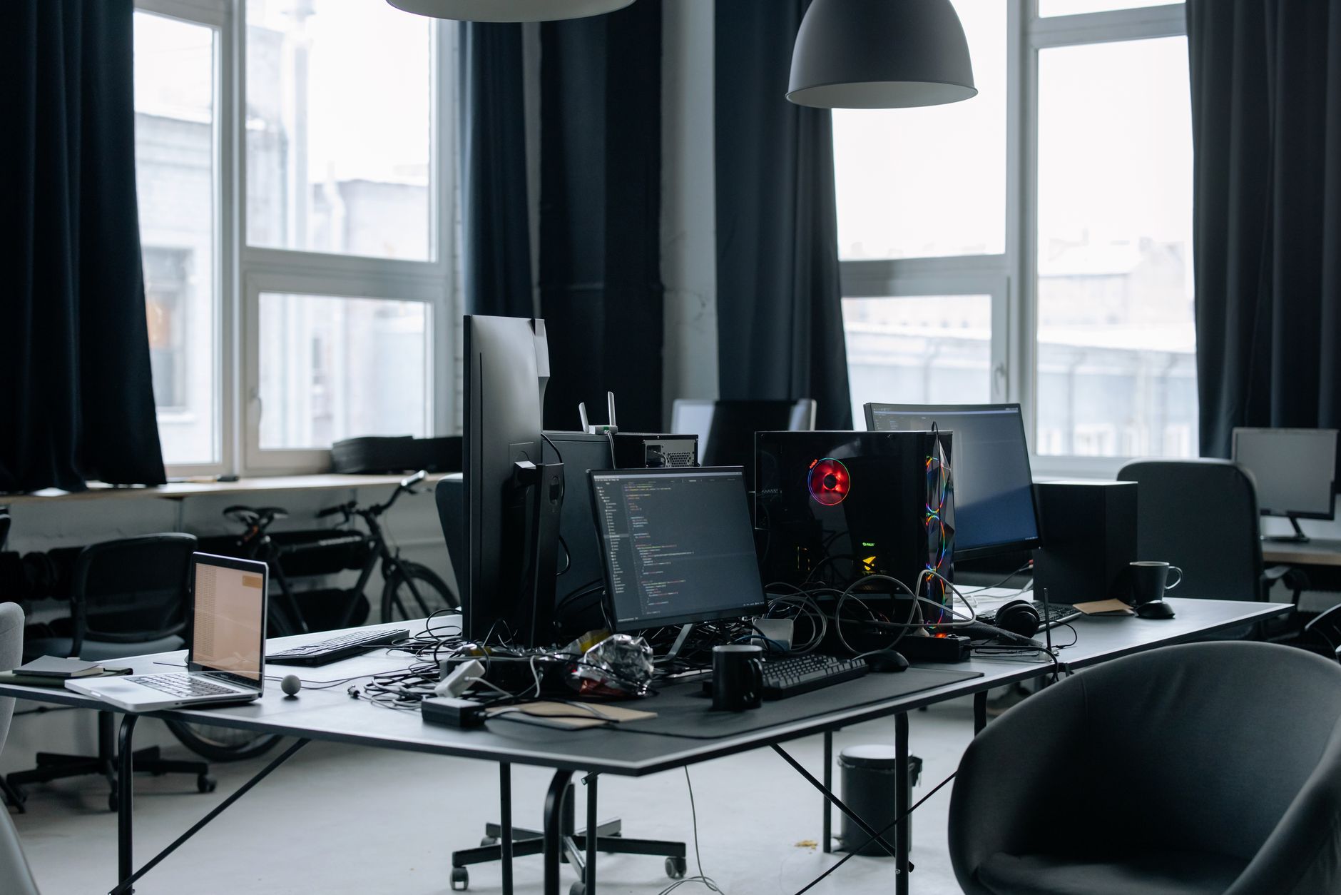 Modern startup office workspace in Tokyo