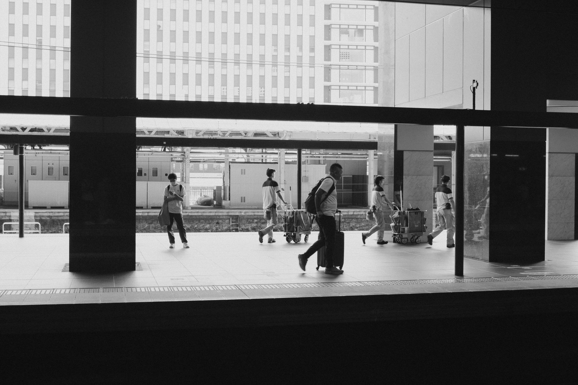 Kyoto Station's modern exterior, the city's main transport hub